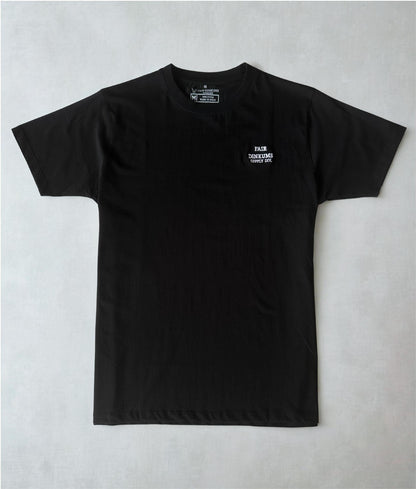 Fair Dinkums Classic Tee — Black (White Embroidery)