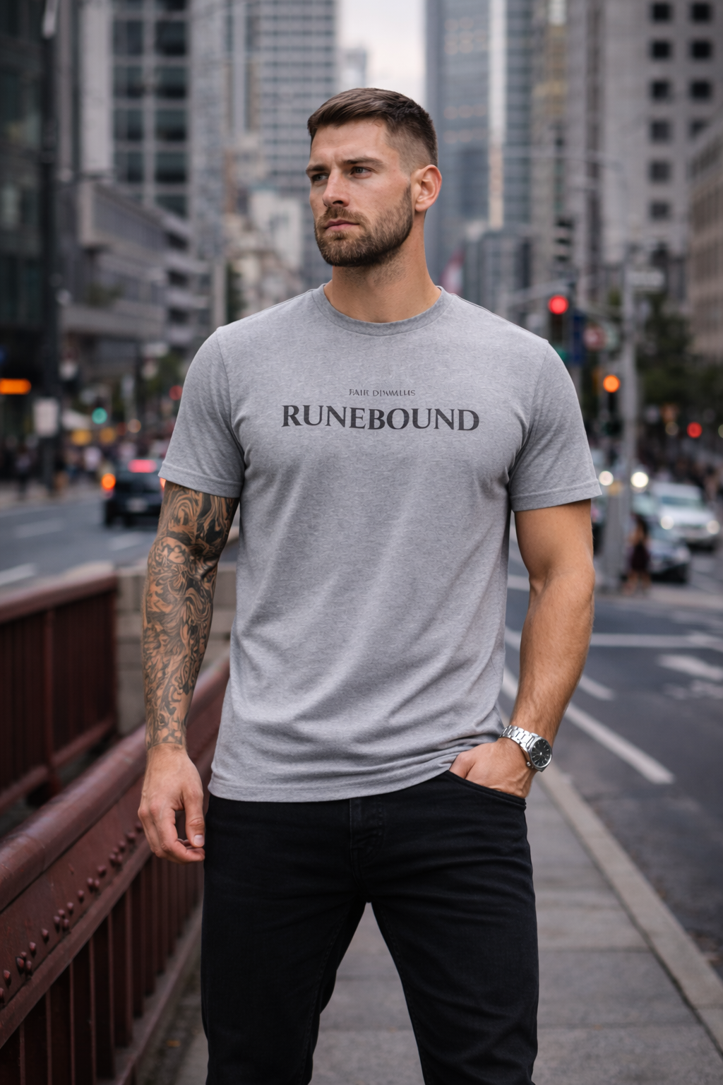 Runebound Norse T-Shirt — Fair Dinkums (Grey)