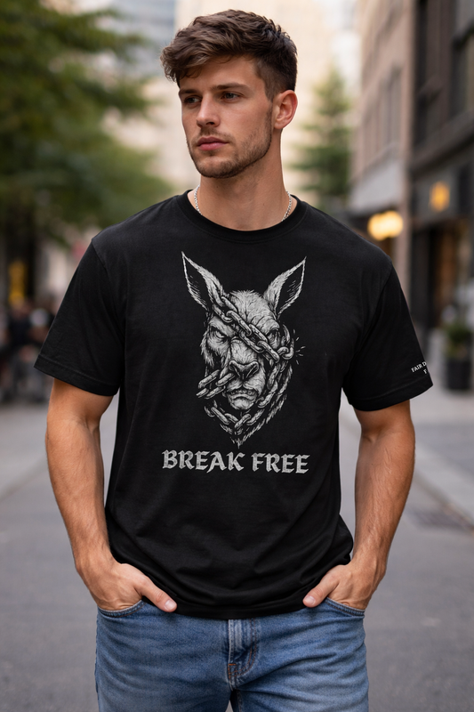 Forge Division T-Shirt – Break Free Graphic (Black)