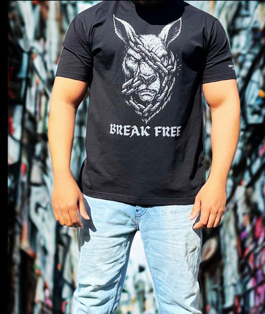Forge Division T-Shirt – Break Free Graphic (Black)
