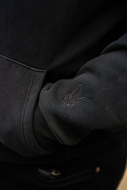 Fair Dinkums Heavyweight Hoodie — Black (360 GSM Cotton)