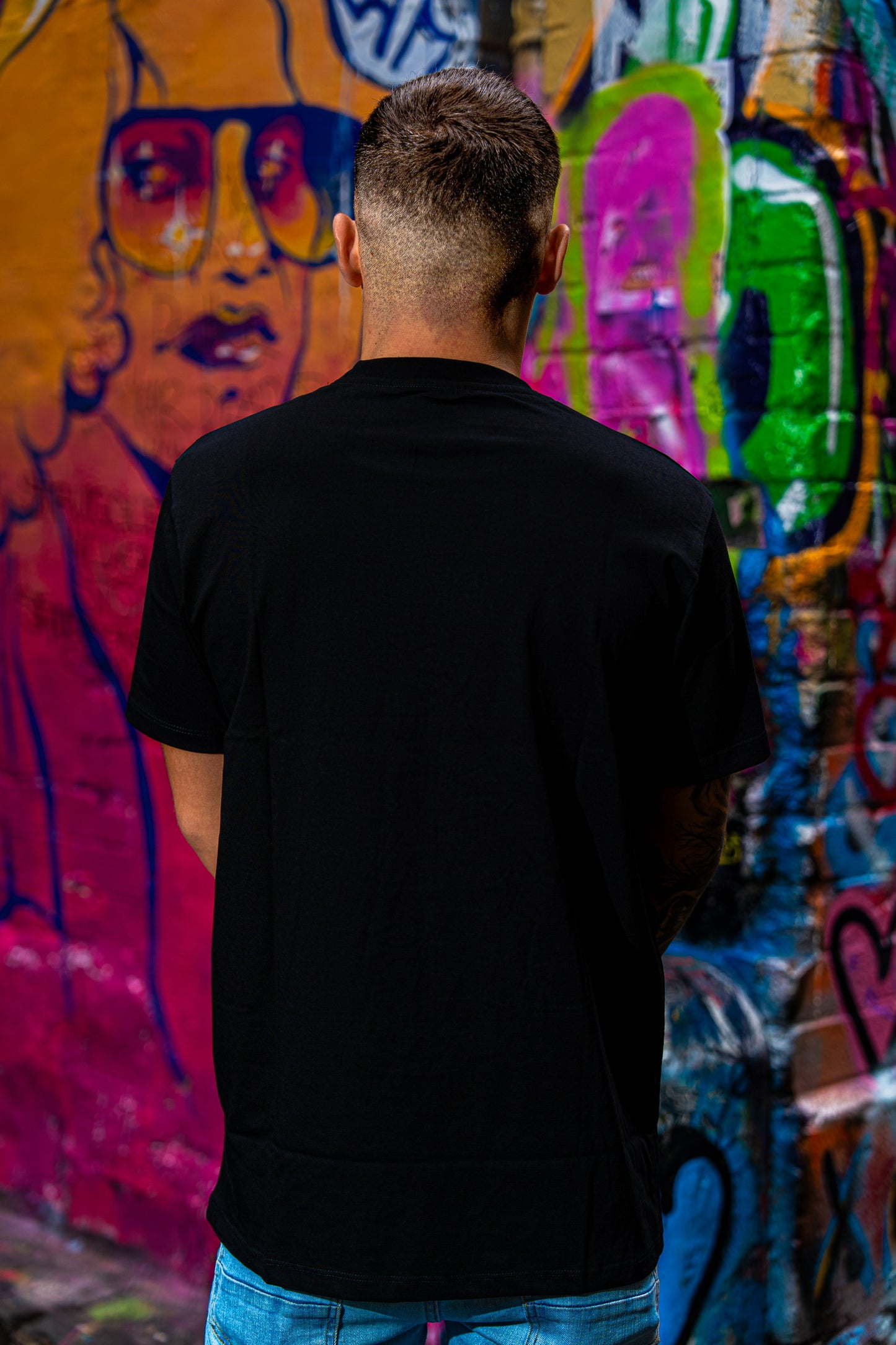 Fair Dinkums Classic Tee — Black (White Embroidery)