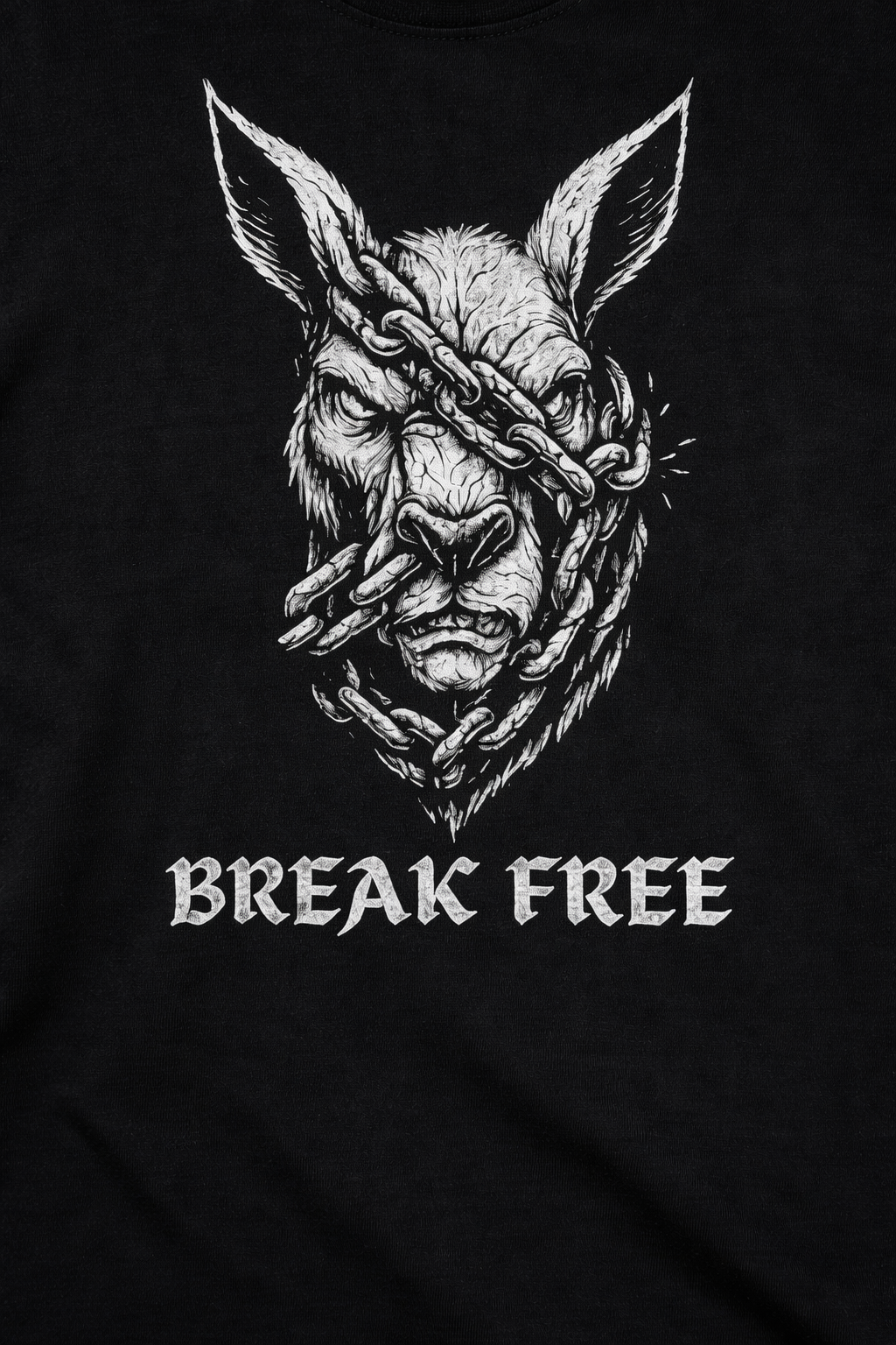 Forge Division T-Shirt – Break Free Graphic (Black)