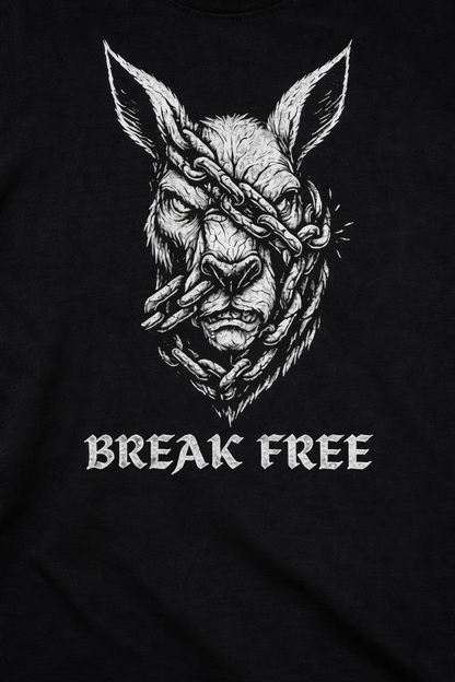 Forge Division T-Shirt – Break Free Graphic (Black)